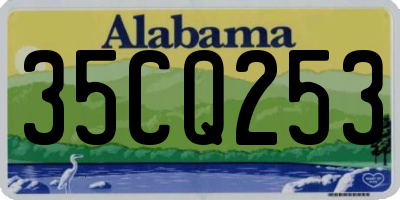 AL license plate 35CQ253