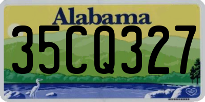 AL license plate 35CQ327