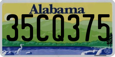 AL license plate 35CQ375