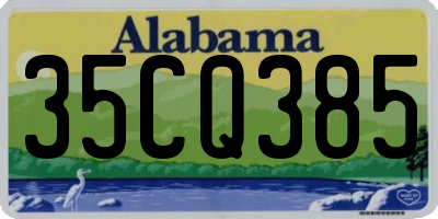AL license plate 35CQ385