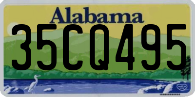 AL license plate 35CQ495