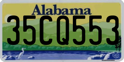 AL license plate 35CQ553