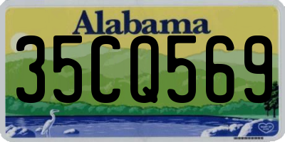AL license plate 35CQ569