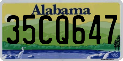 AL license plate 35CQ647