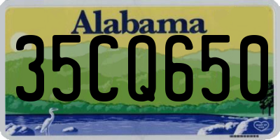 AL license plate 35CQ650