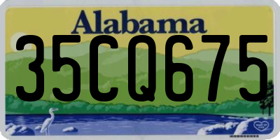 AL license plate 35CQ675