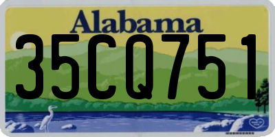 AL license plate 35CQ751