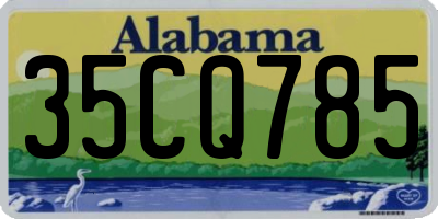 AL license plate 35CQ785