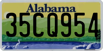 AL license plate 35CQ954