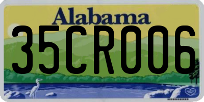 AL license plate 35CR006