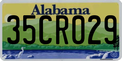 AL license plate 35CR029