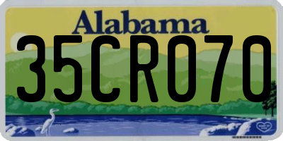 AL license plate 35CR070