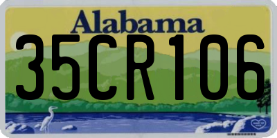 AL license plate 35CR106