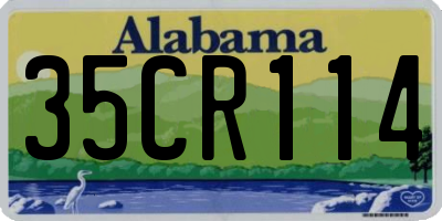 AL license plate 35CR114