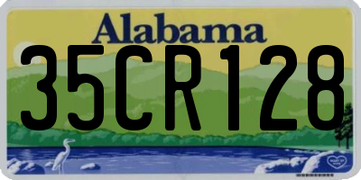 AL license plate 35CR128