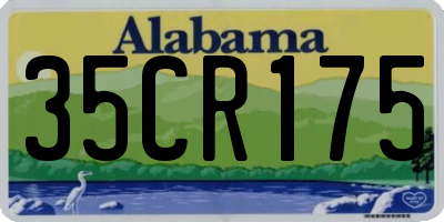 AL license plate 35CR175