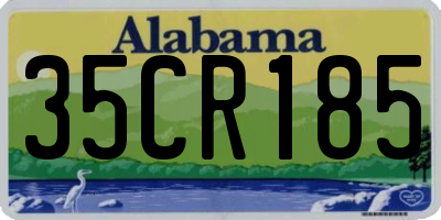 AL license plate 35CR185