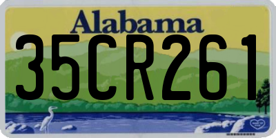 AL license plate 35CR261