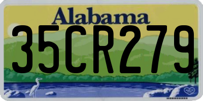 AL license plate 35CR279