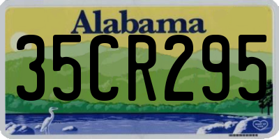 AL license plate 35CR295