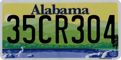 AL license plate 35CR304