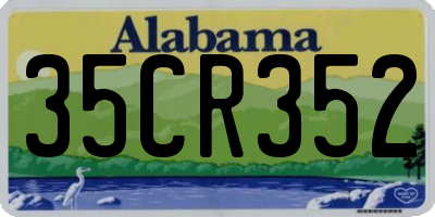 AL license plate 35CR352