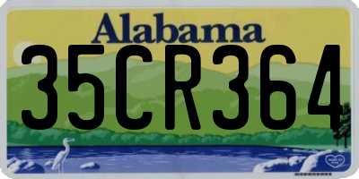 AL license plate 35CR364
