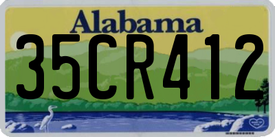 AL license plate 35CR412