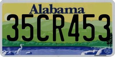 AL license plate 35CR453