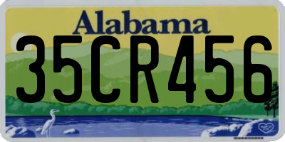 AL license plate 35CR456