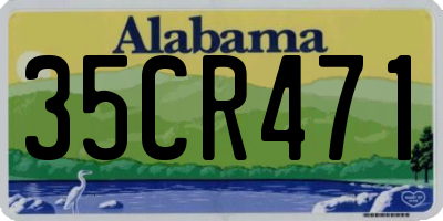 AL license plate 35CR471