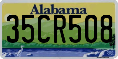 AL license plate 35CR508
