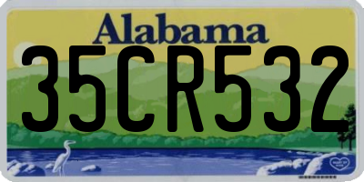 AL license plate 35CR532
