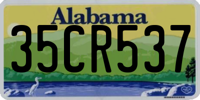 AL license plate 35CR537