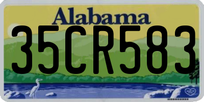 AL license plate 35CR583
