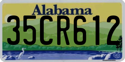 AL license plate 35CR612