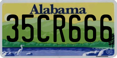 AL license plate 35CR666