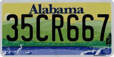 AL license plate 35CR667