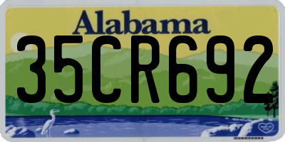 AL license plate 35CR692