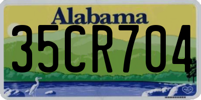 AL license plate 35CR704