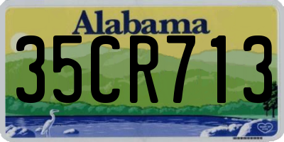 AL license plate 35CR713