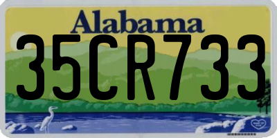 AL license plate 35CR733