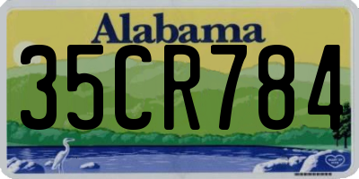 AL license plate 35CR784