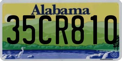 AL license plate 35CR810