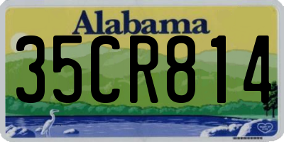 AL license plate 35CR814