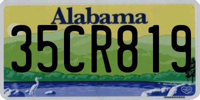 AL license plate 35CR819