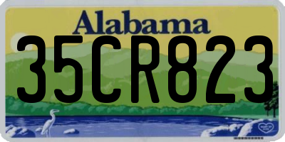 AL license plate 35CR823