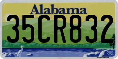 AL license plate 35CR832