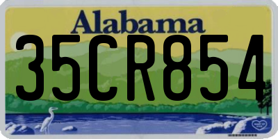 AL license plate 35CR854