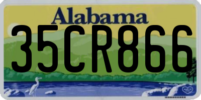 AL license plate 35CR866